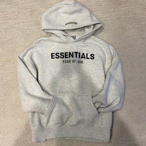 Essentials Fear of God Hoodie. Boys extra large size (size 12). Oatmeal color.